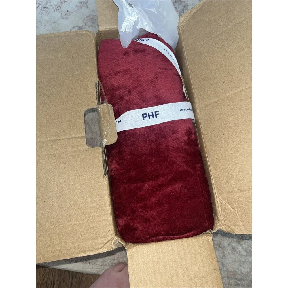 PHF Truly Velvet Duvet Cover Set Queen Size, 3pcs Ultra Soft
